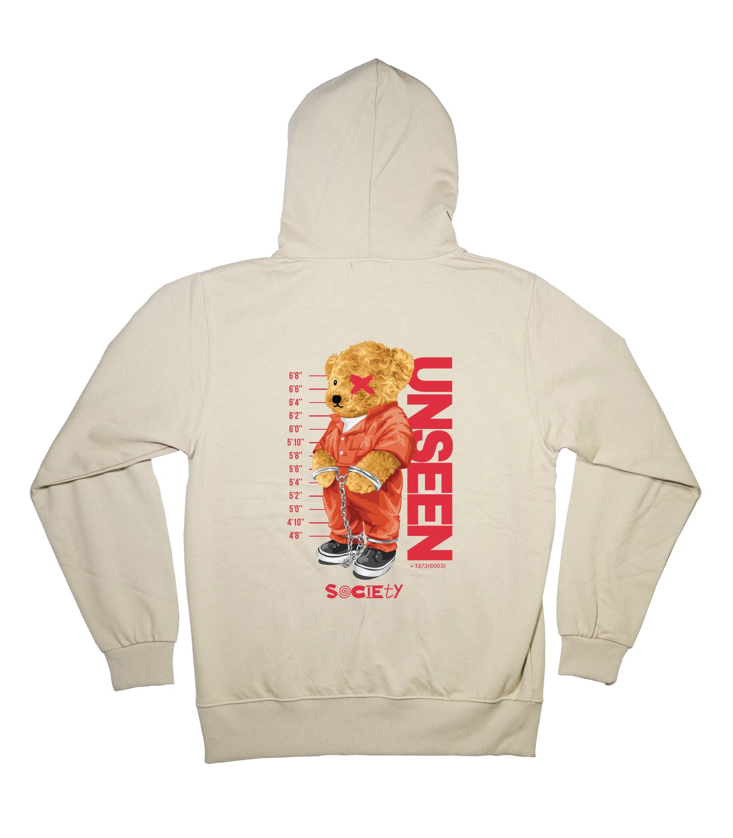 Cuffed bear hoodie