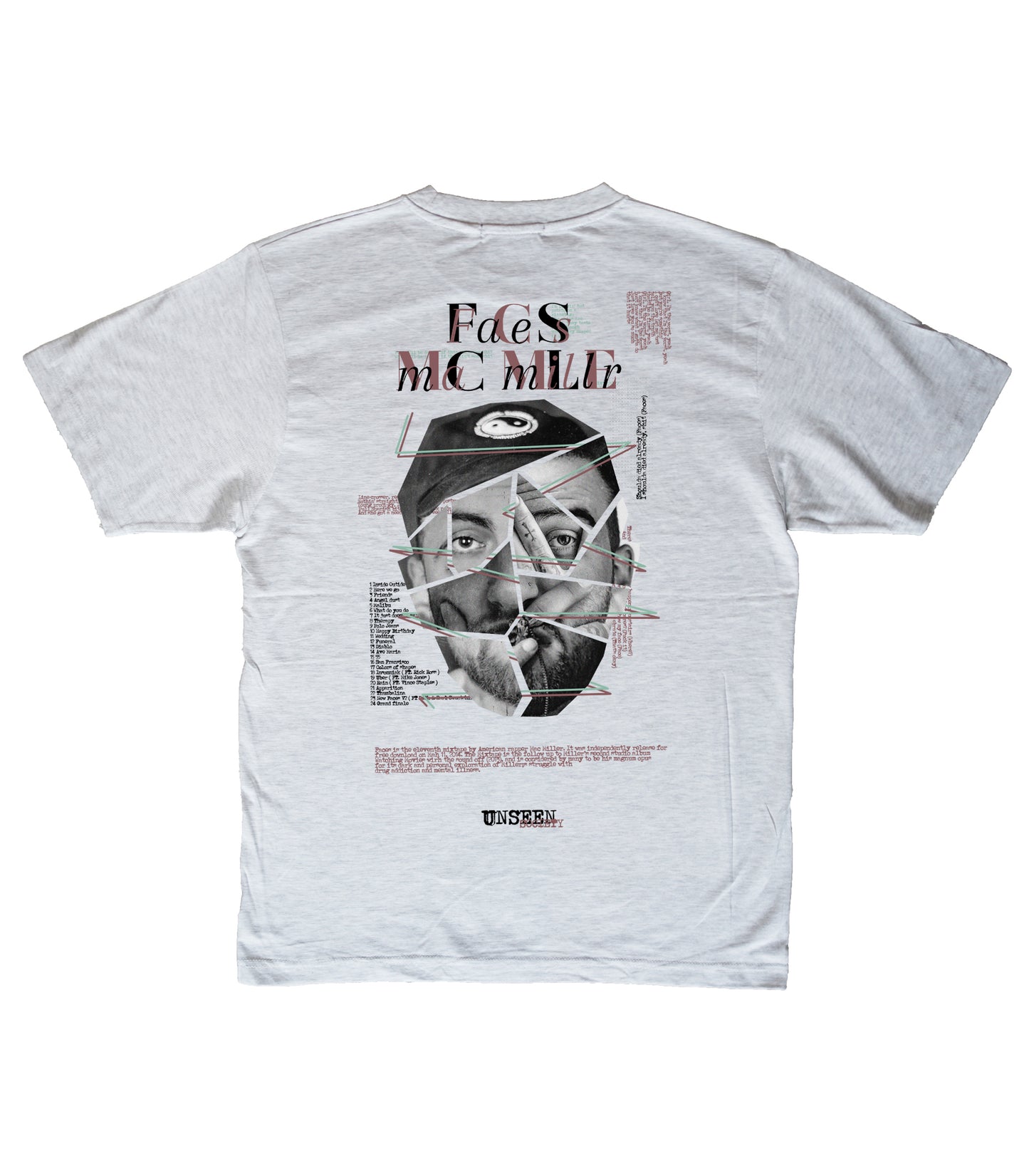 Mac Miller faces tee