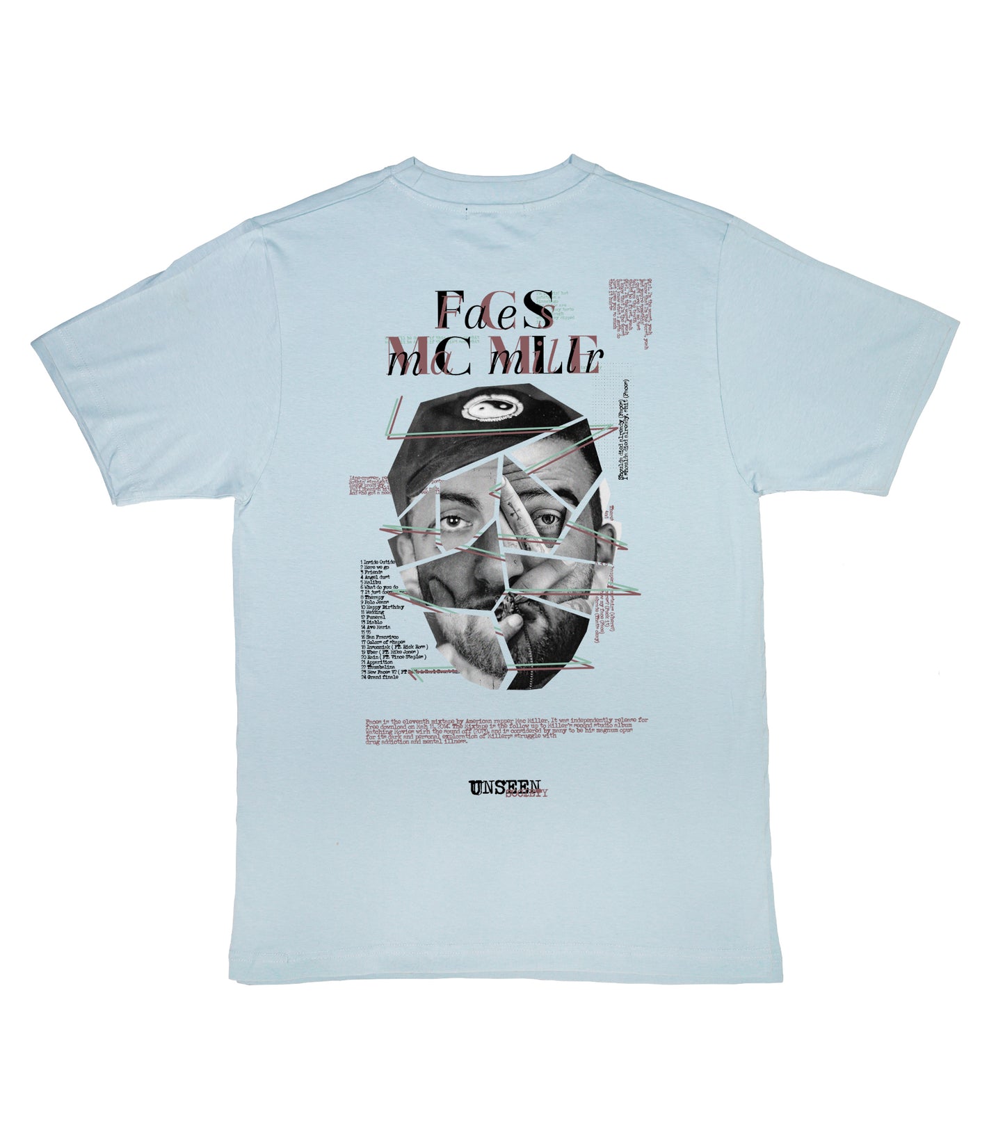 Mac Miller faces tee