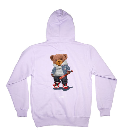 Bear with bat hoodie