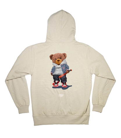 Bear with bat hoodie