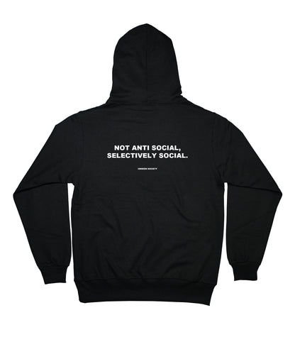 Not anti social quote hoodie